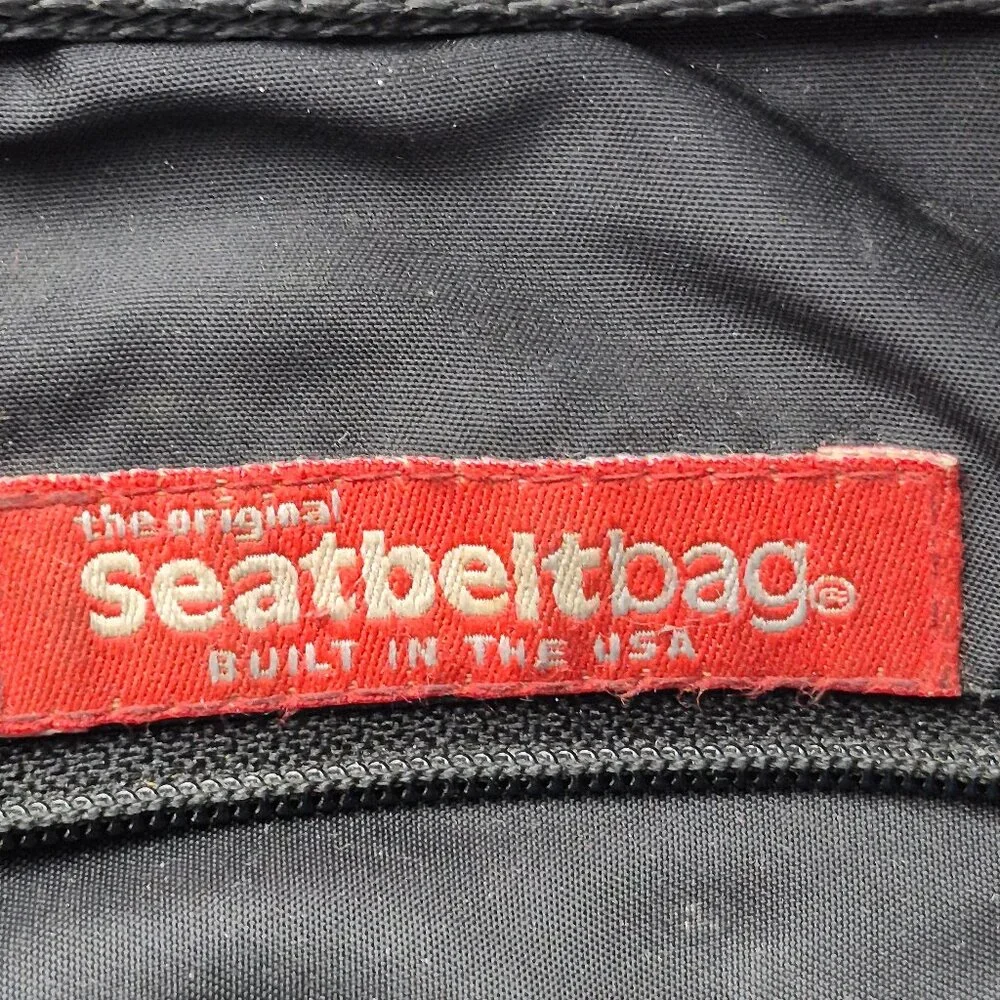 Vintage The Original Harveys Seatbelt Bag Black Tote Style - Picture 12 of 16